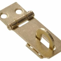 Hillman Fixed Staple Safety Hasp, Brass