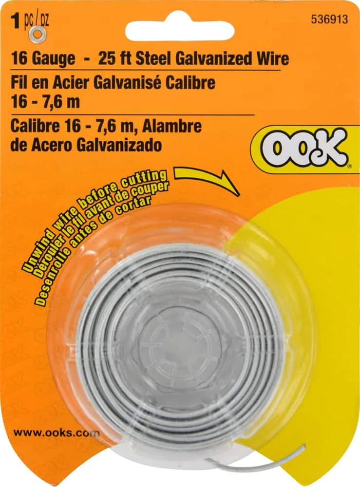 Hillman 16 Gauge Galvanized Wire, 25-ft 3 Hillman 16 Gauge Galvanized Wire, 25-ft