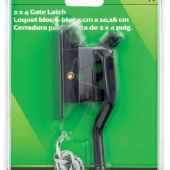 Hillman 851370 Automatic Gate Latch, Black, 2 X 4-in
