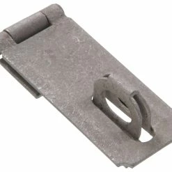Hillman 851418 Fixed Staple Safety Hasps, Galvanized, 3.5-in