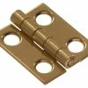 Hillman Narrow Cupboard Hinge, Solid Brass