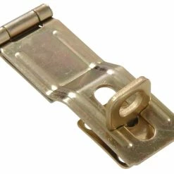 Hillman 851419 Swivel Staple Safety Hasp, Brass-Plated, 4.5-in
