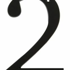 Hillman Steel 4-in Rust-Proof Screw-On Flush Mount House Number, Assorted Options, Satin Black -Hillman's Hardware Haven 4 black 2 flush mount 2119e1f8 c8d8 4d14 b1f8 53b76be836b2