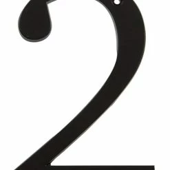 Hillman's Hardware Haven 9 Hillman Steel 4-in Rust-Proof Screw-On Flush Mount House Number, Assorted Options, Satin Black