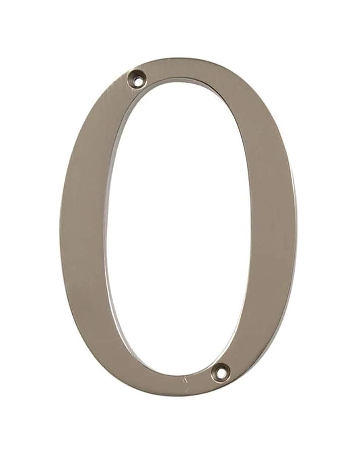 Hillman 843329 Steel 4-in Rust-Proof Screw-On Flush Mount House Number, Assorted Options, Satin Nickel 3 Hillman 843329 Steel 4-in Rust-Proof Screw-On Flush Mount House Number, Assorted Options, Satin Nickel