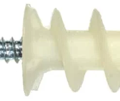 Hillman Zip-It Nylon Wallboard Anchor With Screw Combo #6 & #8, 20-pk