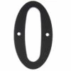 Hillman Steel 6-in Rust-Proof Screw-On Flush Mount House Number, Assorted Options, Satin Black -Hillman's Hardware Haven 6 black number 0 flush mount d0367ee4 2088 489f b3e3 eac3759979b9