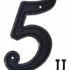 Hillman Plastic 6-in Rust-Proof Screw-On Flush Mount House Number, Assorted Options, Satin Black 2 Hillman Plastic 6-in Rust-Proof Screw-On Flush Mount House Number, Assorted Options, Satin Black -Hillman's Hardware Haven 6 black plastic 5 flush mount 1e671a3a a961 44de 89a9 8a76ec577ed2