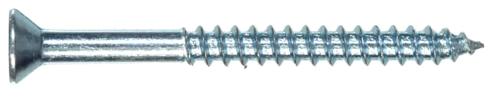 Hillman Flat Head Square Drive Wood Screw, Zinc, #8 X 2-1/2-in 3 Hillman Flat Head Square Drive Wood Screw, Zinc, #8 X 2-1/2-in