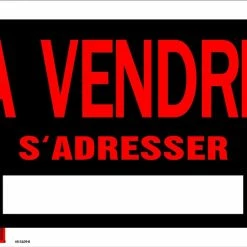 Hillman Self-Adhesive À Vendre Sign, French, 8 X 12-in, Black/Red/White -Hillman's Hardware Haven a vendre sign 8 x 12 b59c3c24 8c50 4443 9001 31c542819531