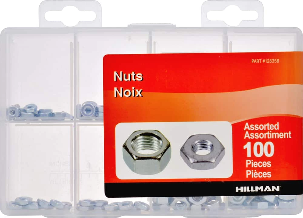 Hillman Assorted Nut Kit, 100-pc 3 Hillman Assorted Nut Kit, 100-pc