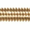 Hillman Brass Round Head Slotted Machine Screw, 6-32 X 3-in