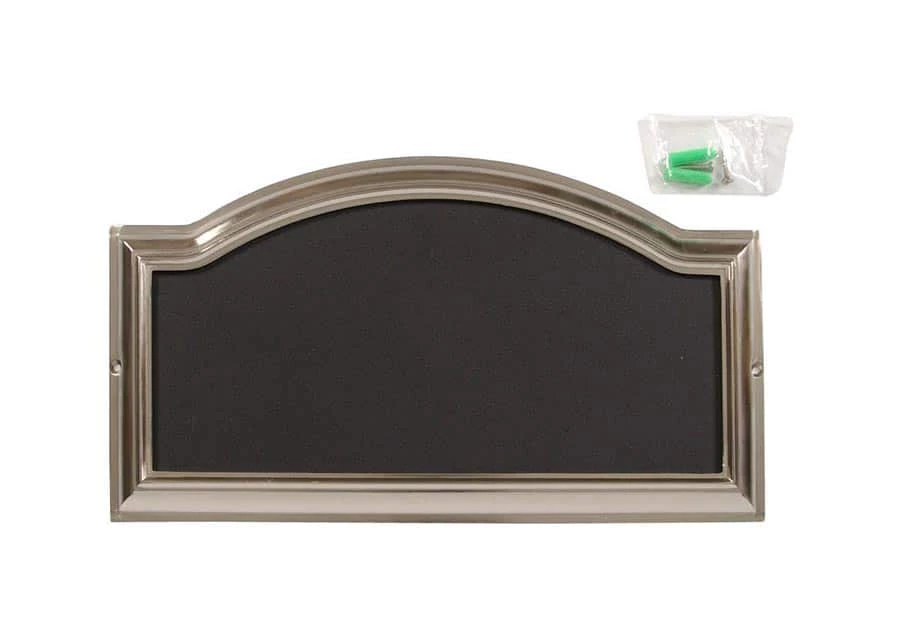 Hillman Screw-On Rectangular Address Plaque, Brushed Nickel, 9 X 16-in 3 Hillman Screw-On Rectangular Address Plaque, Brushed Nickel, 9 X 16-in