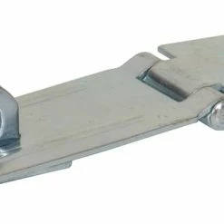 Hillman 851414 Fixed Staple Double Safety Hasp, Zinc-Plated, 3.5-in