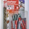 Hillman DuoPower #10-12 Contractor-Strength Anchor Kit, 1-9/16-in, 12-pk