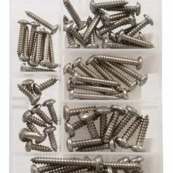 Hillman Stainless Steel Pan Head Phillips Sheet Metal Screw Kit, Small