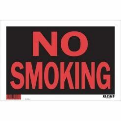 Hillman Self-Adhesive No Smoking Sign, 8 X 12-in, Black/Red/White -Hillman's Hardware Haven no smoking sign 8 x 12 f2b3d81e e380 40a6 946e 50cc1b2793f3