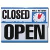 Hillman Self-Adhesive Open/Closed Clock Sign With "Will Return" Clock, 6 X 12-in, White/Blue/Black -Hillman's Hardware Haven open and close with clock sign 534b7167 acac 44c9 8acf b8b9b331e09b