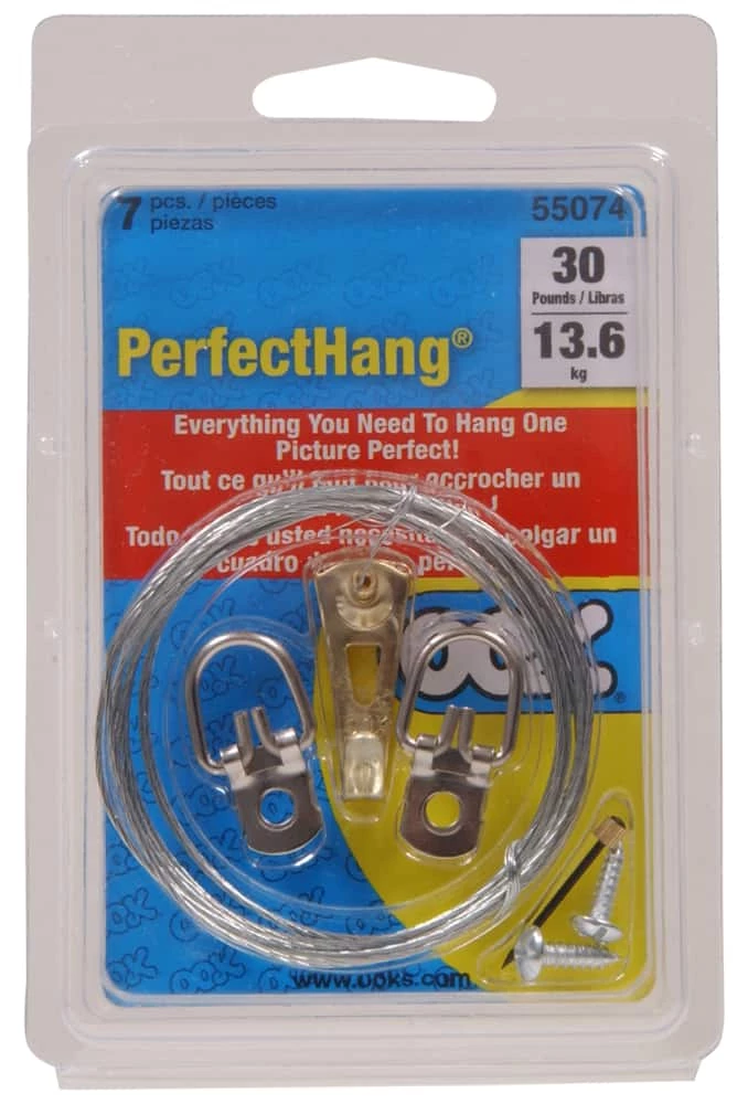 Hillman Perfect Hanging Kit, 30-lb, 7-pk 3 Hillman Perfect Hanging Kit, 30-lb, 7-pk