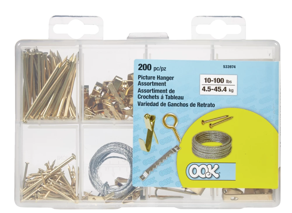 Hillman Medium Picture Hanger Kit 3 Hillman Medium Picture Hanger Kit