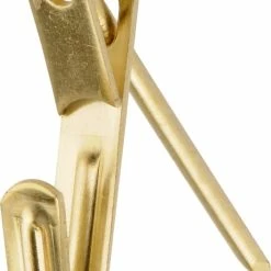 Hillman Conventional Picture Hanger, Brass-Plated, 50-lb