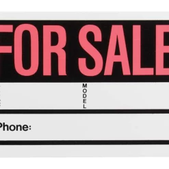 Hillman Self-Adhesive Auto For Sale Sign, 8 X 12-in, Black/Red/White -Hillman's Hardware Haven sign auto for sale 8 x 12 31e7791e b0b5 4014 a11e bb96ec3b49e5