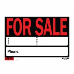 Hillman Self-Adhesive Auto For Sale Sign, 8 X 12-in, Black/Red/White -Hillman's Hardware Haven sign auto for sale 8 x 12 435c7273 bc06 4832 a1c6 e1076a0619eb
