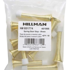 Hillman Brass Spring Door Stop, 10-pk -Hillman's Hardware Haven spring doorstop 10 pack f39e5144 e59e 4412 a5f4 2b3e41b71d4f