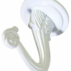 Hillman Swag Hooks, White, 2-pk