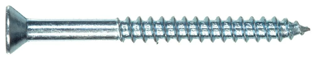Hillman Flat Head Square Drive Wood Screw, Zinc, #8 X 2-1/2-in 4 Hillman Flat Head Square Drive Wood Screw, Zinc, #8 X 2-1/2-in - Image 2